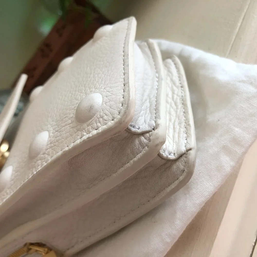 ***SOLD***Hammitt 310 West Crossbody Pebble Leather Marshmallow White - Picture 14 of 16